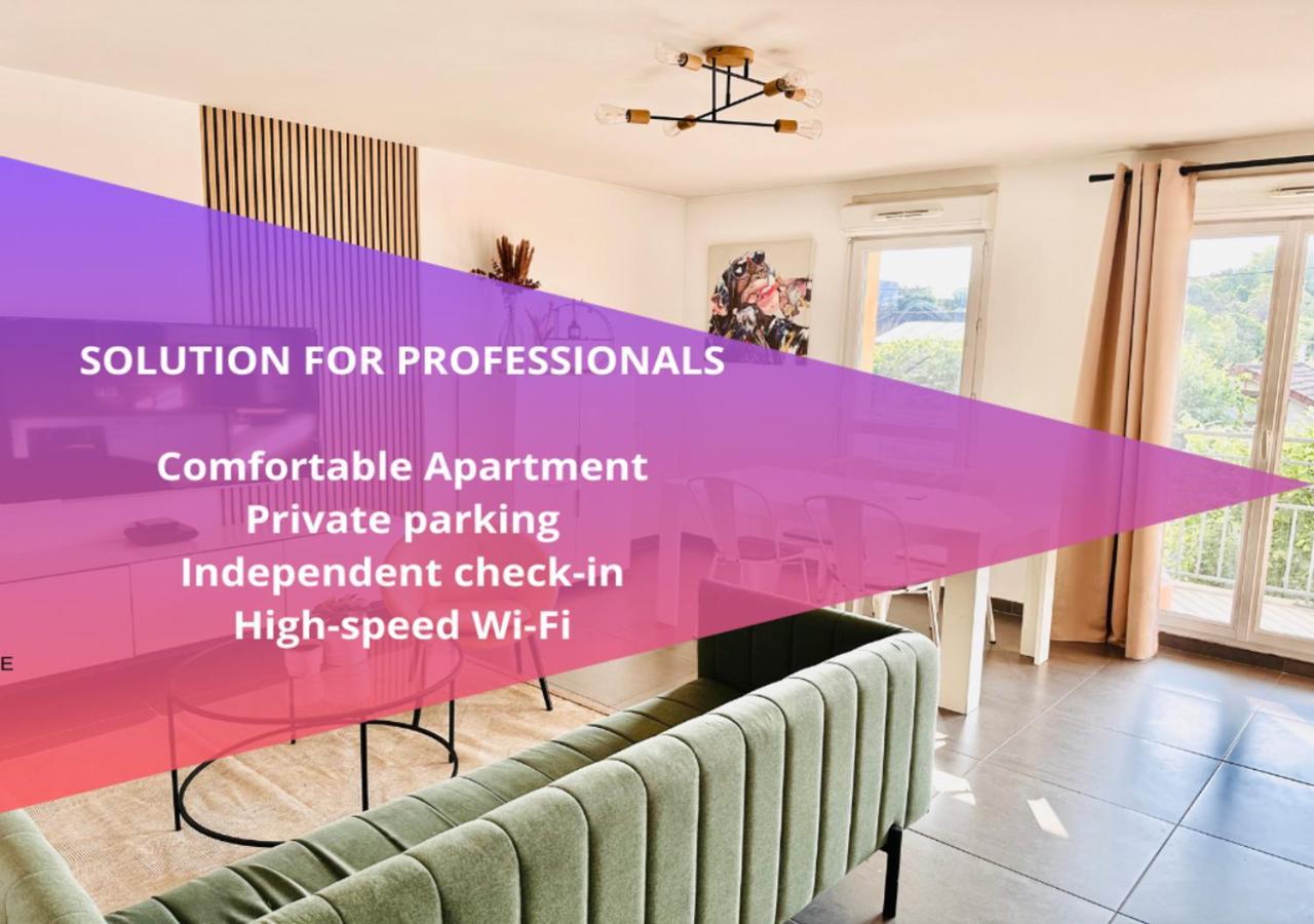 Btobed - Location Professionnelle - Appartement 4 Personnes Parking Gratuit - Proche Parc Des Expositions Et Aeroport Cdg 维勒班特 外观 照片